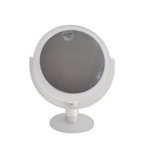 Light Purple Round Countertop 2-Sided Magnifying Mirror | 3x & 8x Magnification